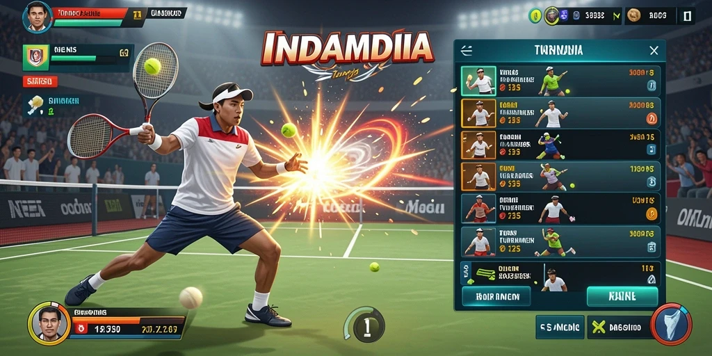 987up - Grafis karakter yang berwarna-warni dan penuh detail.